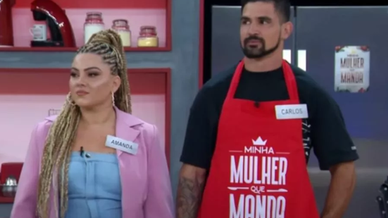 Na noite em que desapareceu, Amanda deixou os filhos na casa do ex-marido. - (Imagem: Reprodução/SBT)