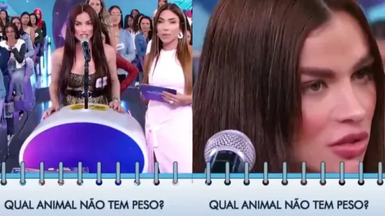 A participante do auditório se apressou em responder com extrema segurança. - (Imagem: Reprodução/SBT)
