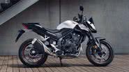 A motocicleta da Honda tem um motor bicilíndrico de 471 cilindradas e refrigeração líquida. - Foto: Divulgação/ Honda