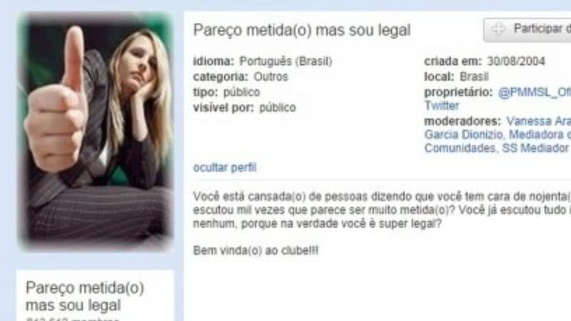 Foto: Reprodução/Orkut