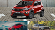 Os carros de entrada apresentam manutenções com preços salgados. - Fotos: Divulgação/ Montagem: Camila Lutfi