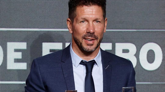 O treinador da Seleção Brasileira, Carlo Ancelotti, aparece empatado na décima colocação. - Diego Simeone. Foto: Reprodução Instagram/ @simeone