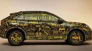 O flagra do protótipo utilizava a carroceria do Tiguan Allspace. - Foto: Divulgação Volkswagen