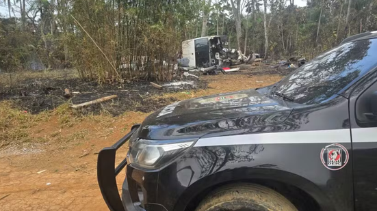 Os suspeitos foram encontrados com ajuda de drones. - Foto: Divulgação/Polícia Civil