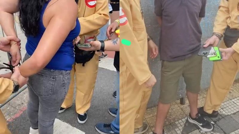 Fantasiados de Caça\u002DFantasmas, policiais prendem dois com celulares furtados na Consolação