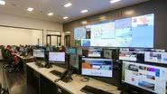 Sala de monitoramento em tempo real da Defesa Civil estadual Foto: Governo de São Paulo/Divulgação