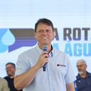 O governador Tarcísio de Freitas iniciou nesta quinta-feira (18) o “Na Rota da Água”. Foto: Divulgação/Governo de SP