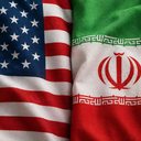 Bandeira dos EUA e Irã