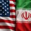 Bandeira dos EUA e Irã