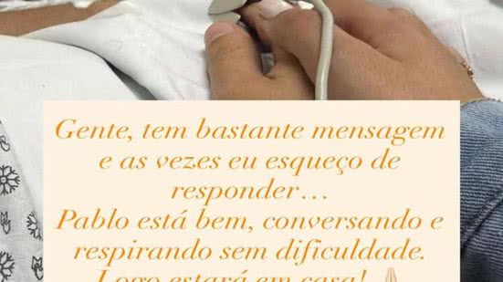 Natiele Ilowski disse que o esposo passa bem - Foto: Divulgação