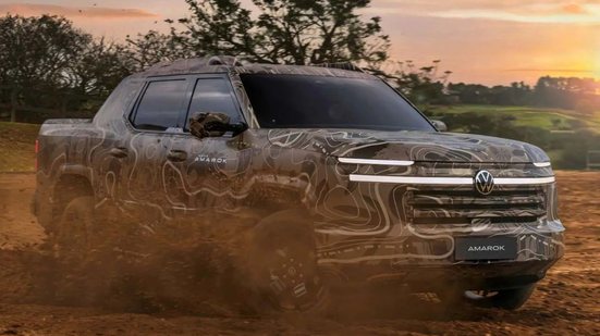 Amarok 2027: Volkswagen revela imagens e promete picape mais potente da história