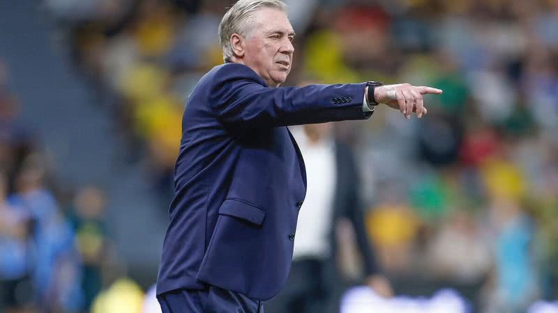 Ancelotti durante o primeiro amistoso contra a Austrália - Foto: Rafael Ribeiro/CBF