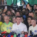 Flávio Bolsonaro em discurso após derrota - Foto: Agência Brasil