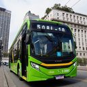 Ônibus elétrico em São Paulo - Foto:  Divulgação/PrefSP