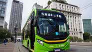 Ônibus elétrico em São Paulo - Foto:  Divulgação/PrefSP