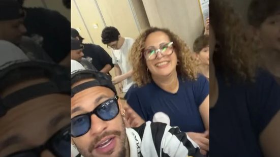 Neymar apareceu nas redes sociais antes de votar - Foto: Reprodução/Vídeo