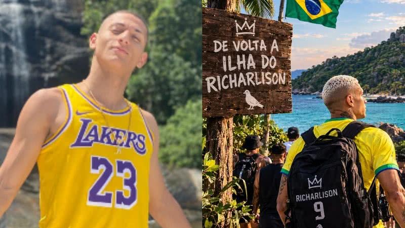 Após derrota, Richarlison provoca Flávio Bolsonaro sobre ilha e recebe resposta de Neymar