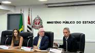Evento contou com a participação dos promotores de Justiça Vania Stefanoni e Rodrigo Merli (cantos) e do Procurador-Geral Paulo Sérgio de Oliveira e Costa (meio). - Foto: Redação BNews SP