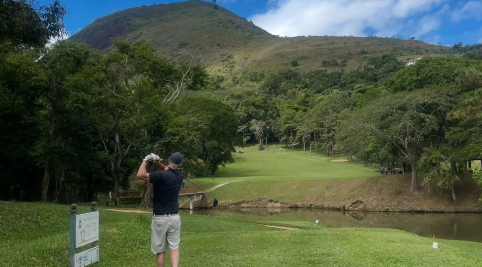 Campo de golfe usado como Céu na novela 'A Viagem'.