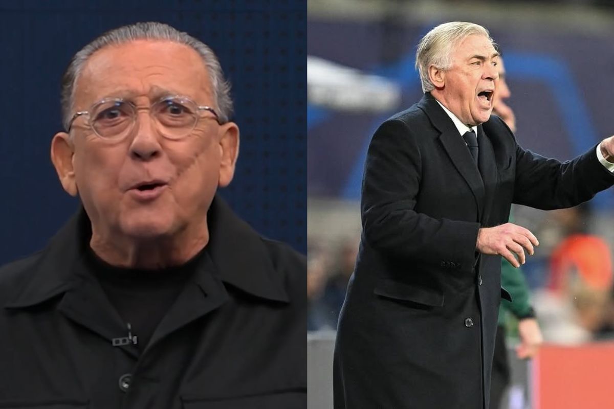 Galvão Bueno levanta questionamento após contratação de Ancelotti para a Seleção Brasileira