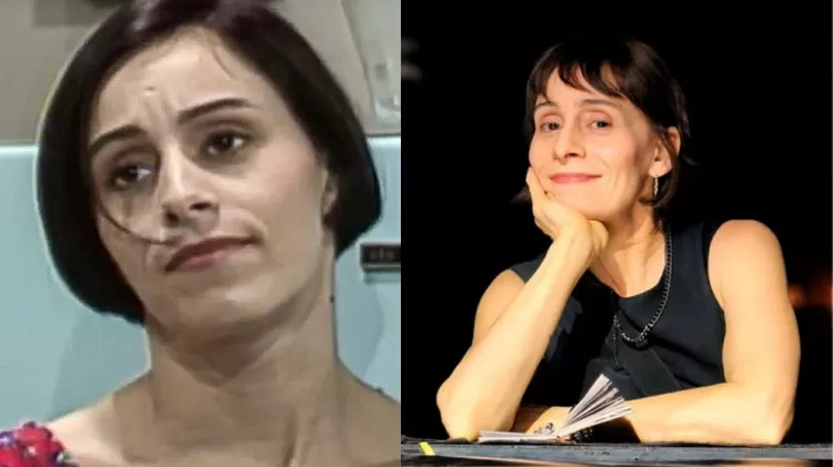 Keila Bueno antes e depois. 