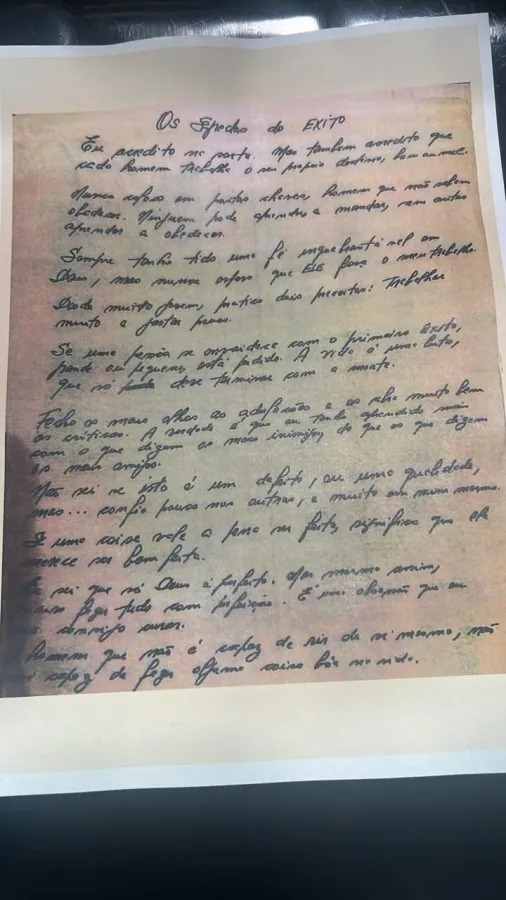 Carta do Silvio Santos. 