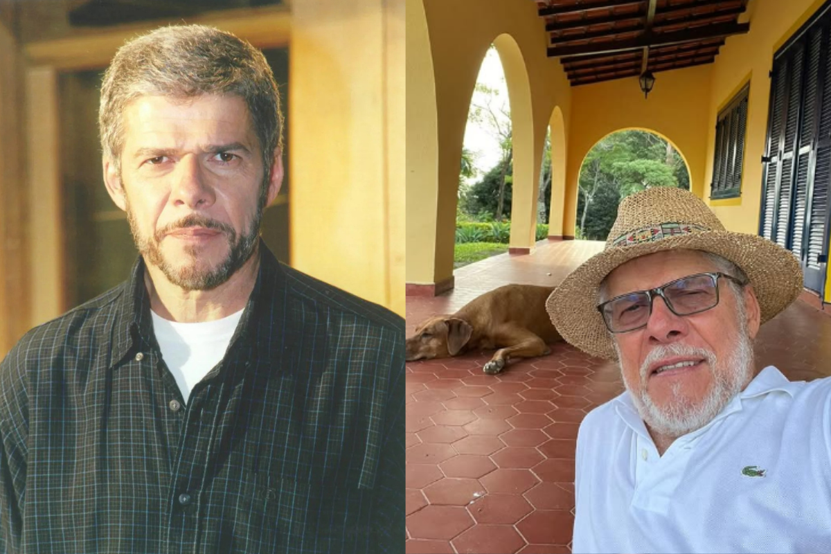 José Mayer na novela Laços de Família e agora. 