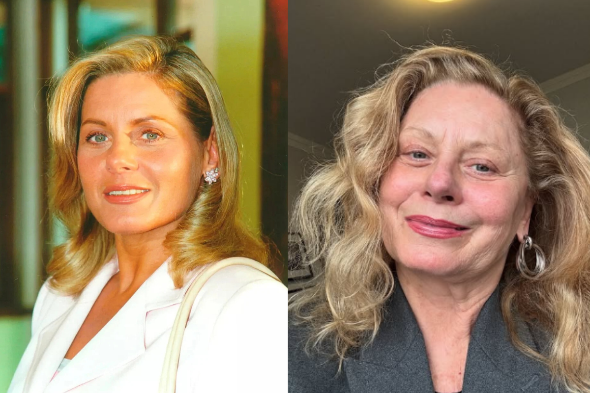 Vera Fischer antes e depois da novela Laços de Família. 