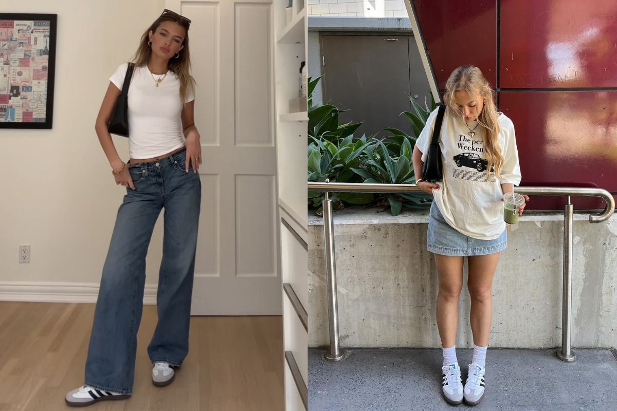 Looks simples com o Adidas Samba