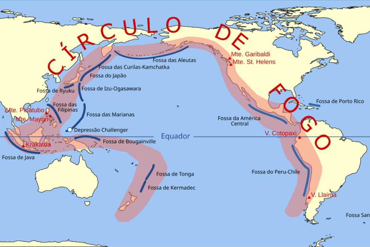 circulo de fogo mapa