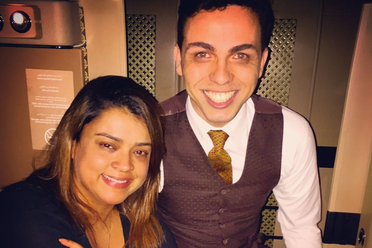 Preta Gil e o comissário Lucas Ramos