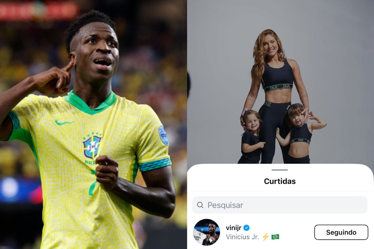 Vinicius Jr. curtiu publicação de Virginia Fonseca