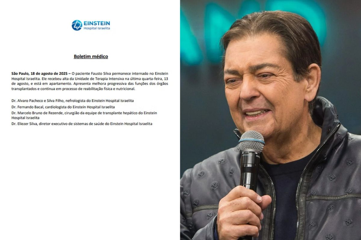 Faustão recebe alta hospitalar