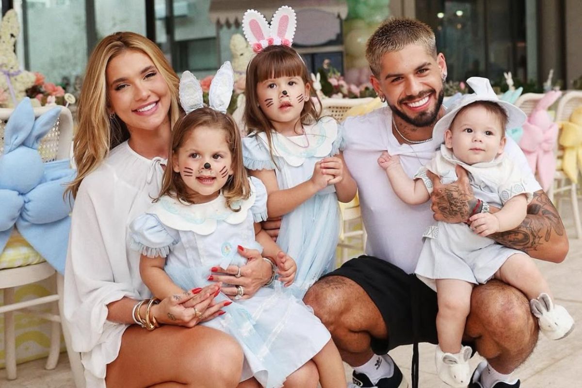 Virginia Fonseca, Zé Felipe e os três filhos