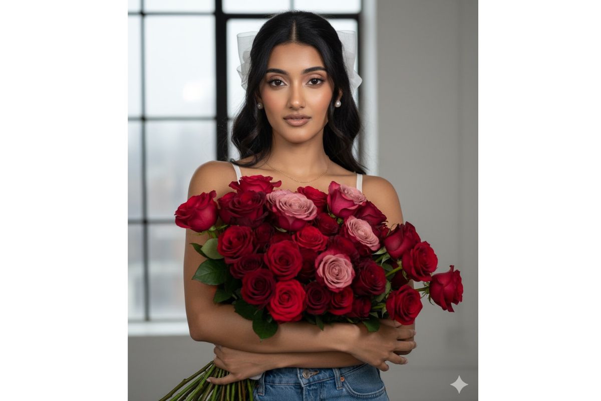 Foto de mulher gerada por Gemini