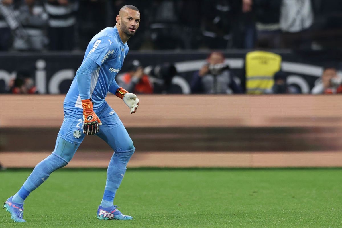 Goleiro Weverton, do Palmeiras