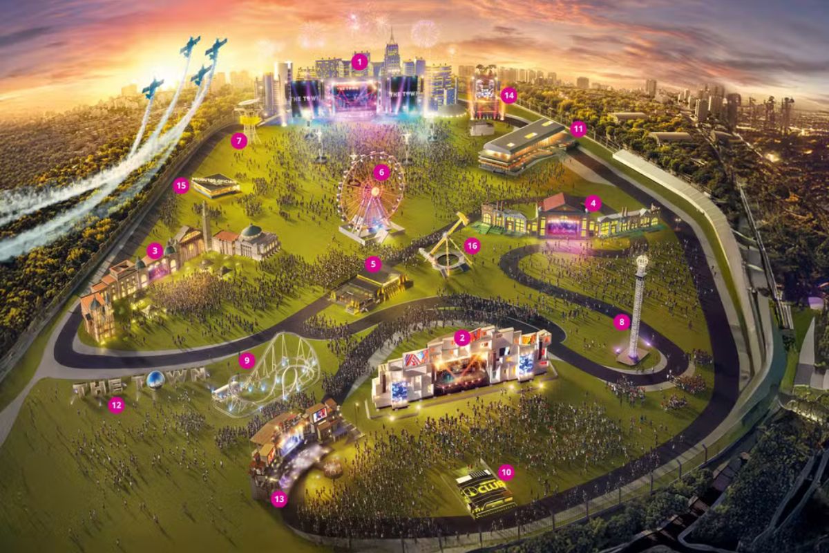 Mapa The Town 2025