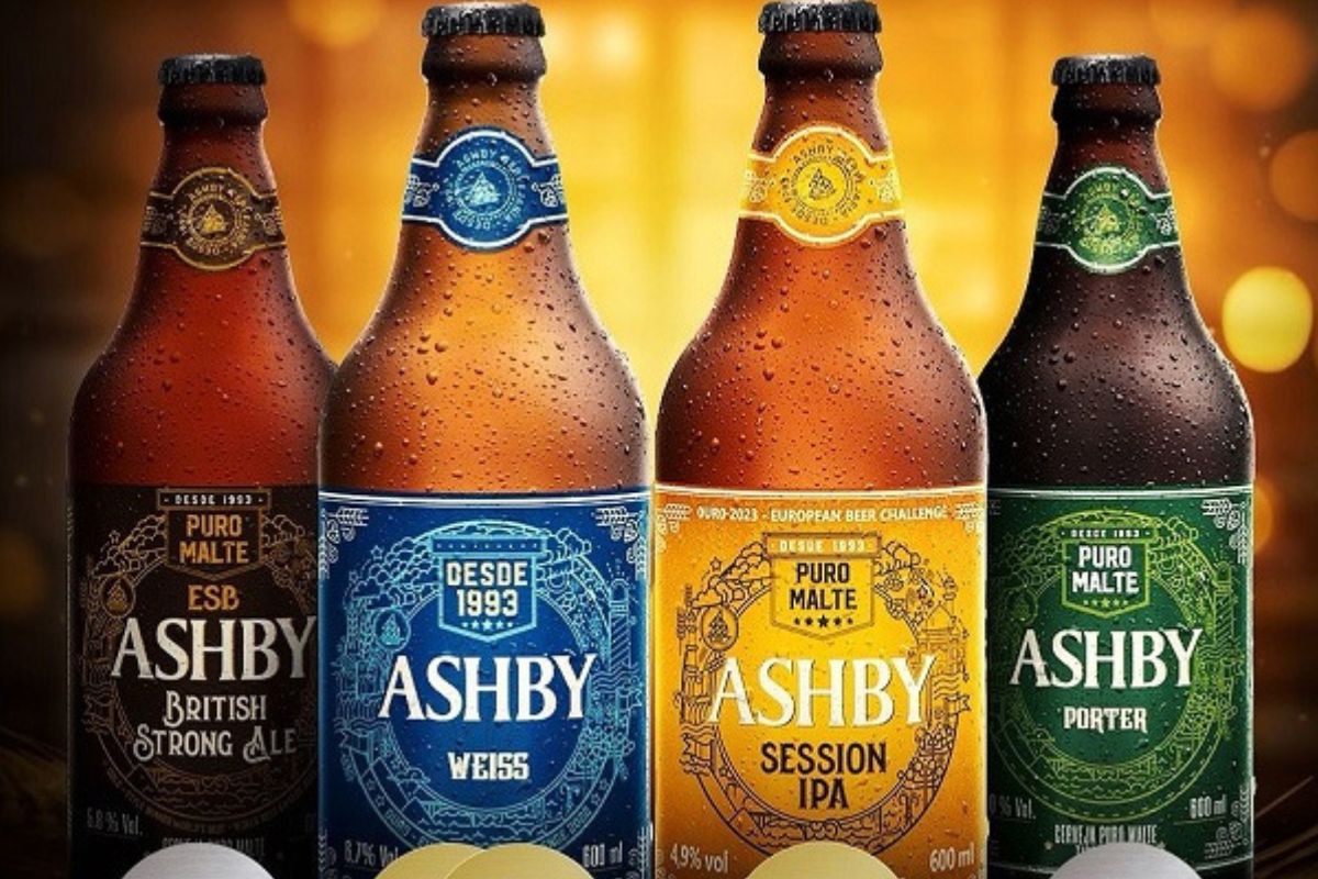 Cervejas artesanais da marca Ashby