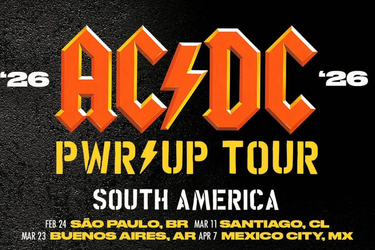 A banda australiana AC/DC anuncia show único no Brasil, em São Paulo, em fevereiro de 2026. Foto: Reprodução/Instagram @acdc.