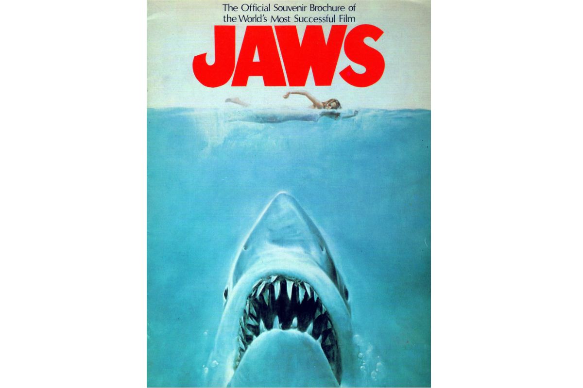 "Tubarão" se tornou um ícone da cultura pop de cinema; seu cartza é um dos favoritos entre os cinéfilos. Foto: Reprodução/IMDB.