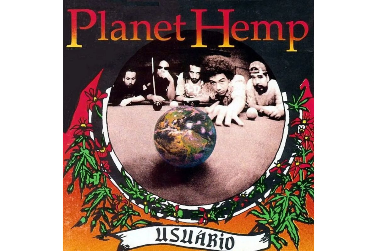 Capa do álbum de estreia da Planet Hemp, "Usuário", de 1995. Foto: Divulgação/Planet Hemp.
