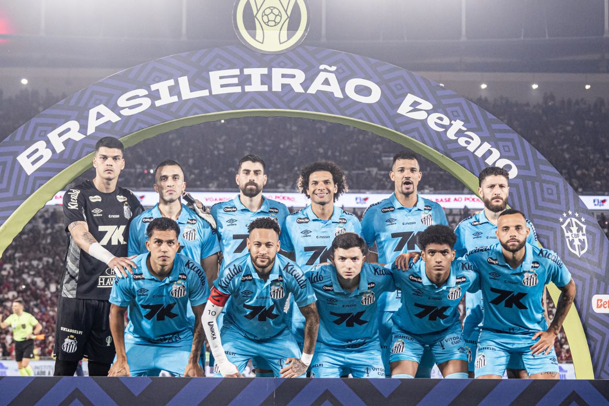 Jogadores titulares do Santos