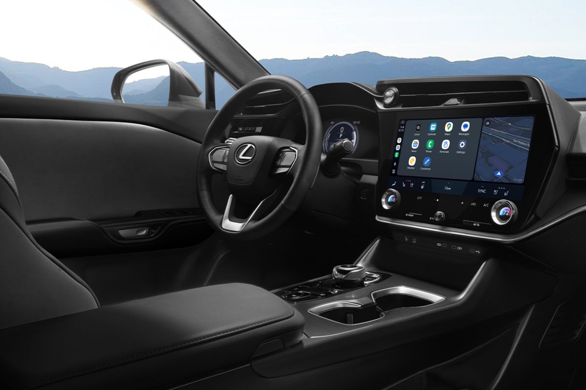 Interior do Lexus RZ. Foto: Divulgação/Lexus.