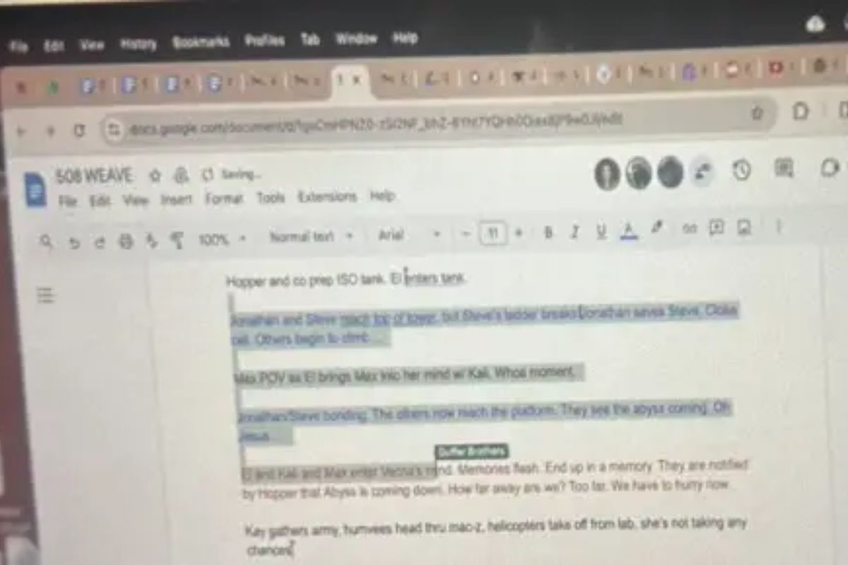 Print screen do documentário sobre "Stranger Things". Foto: Reprodução/Netflix.