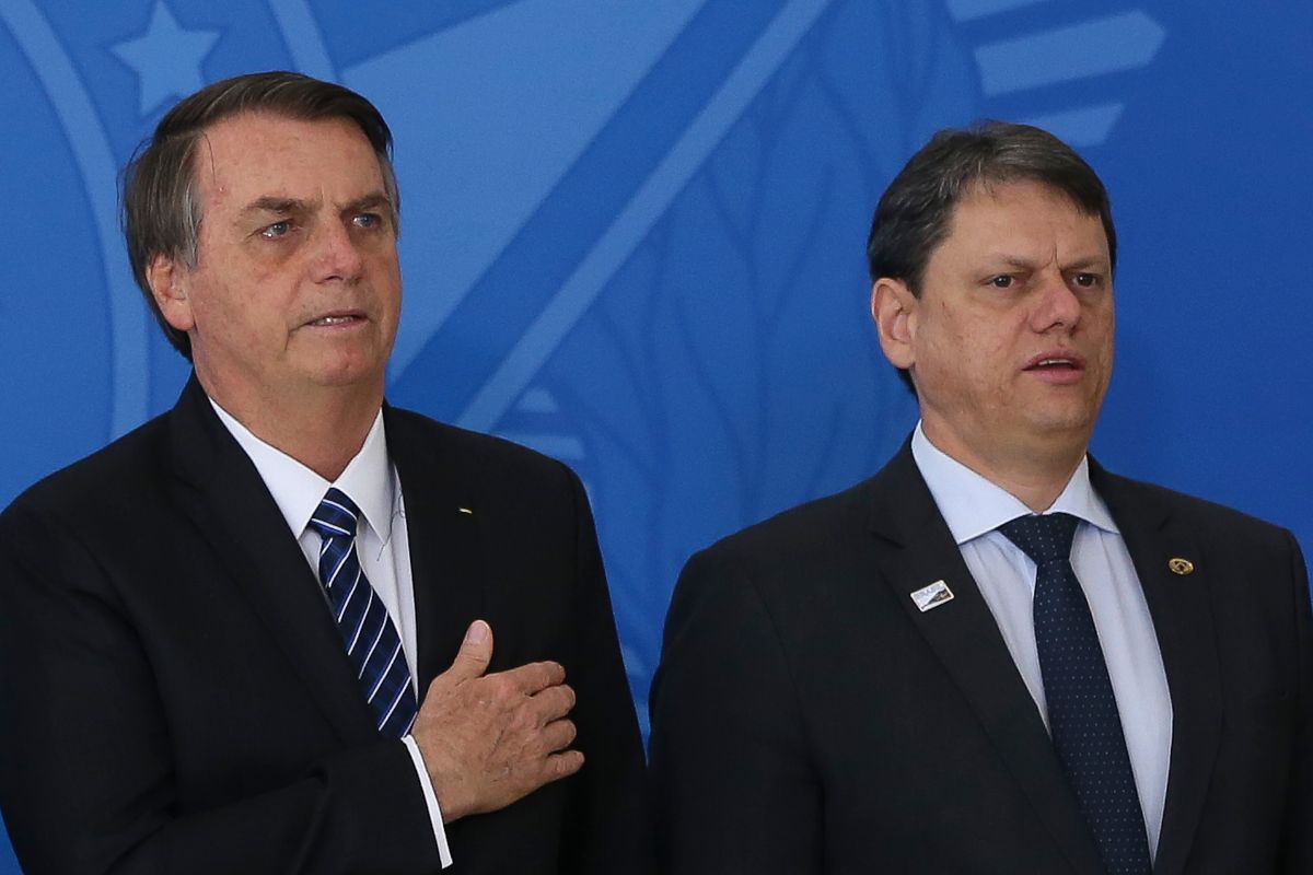 Jair Bolsonaro e Tarcísio de Freitas