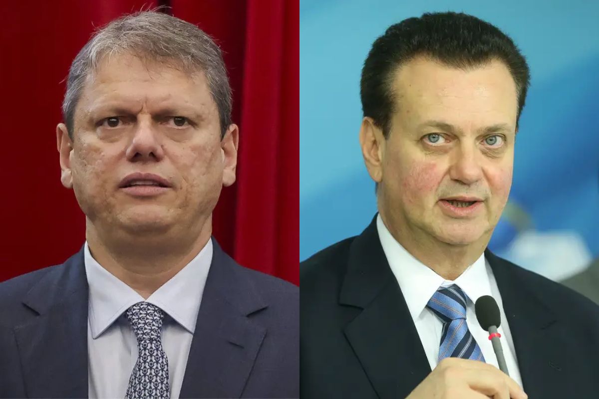 Tarcísio de Freitas (Republicanos) e Gilberto Kassab (PSD)