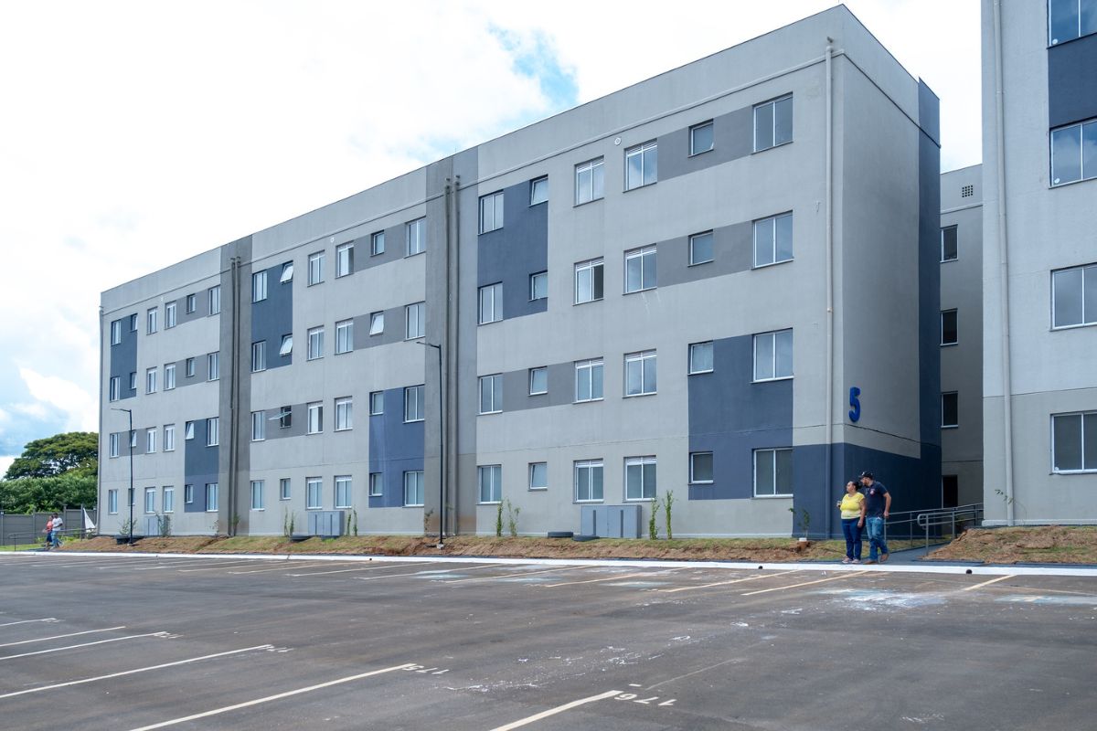 Construção do programa Casa Paulista em Taquaritinga (SP). Foto: Divulgação/Governo de SP.