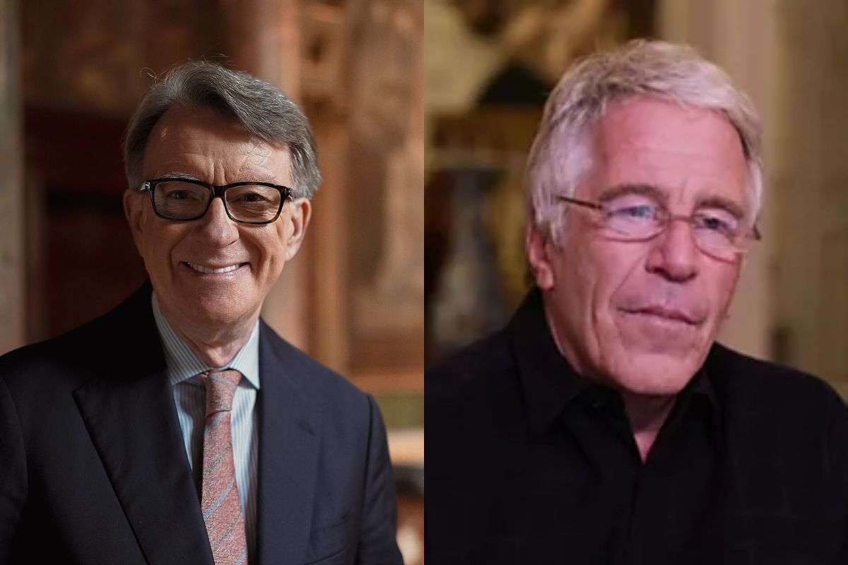 Peter Mendelson e Jeffrey Epstein. Foto: Wikicommons.