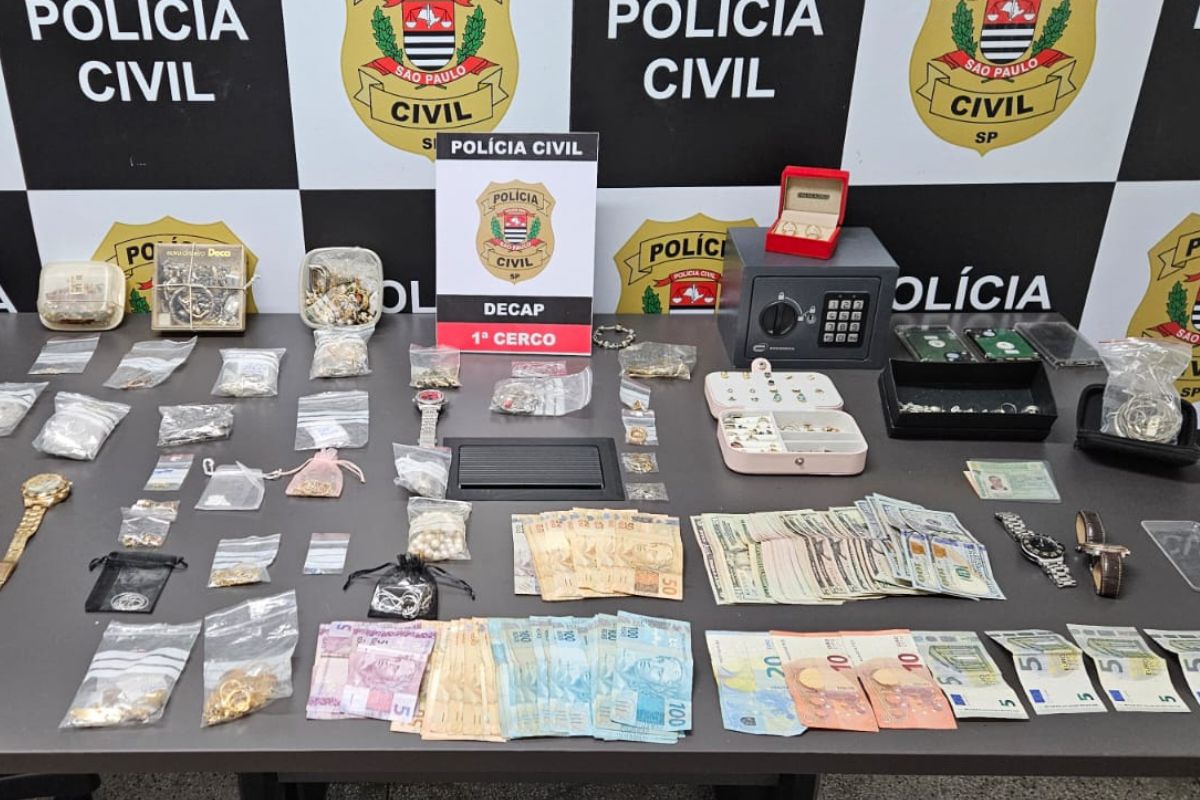 Objetos apreendidos pela Operação Eldorado