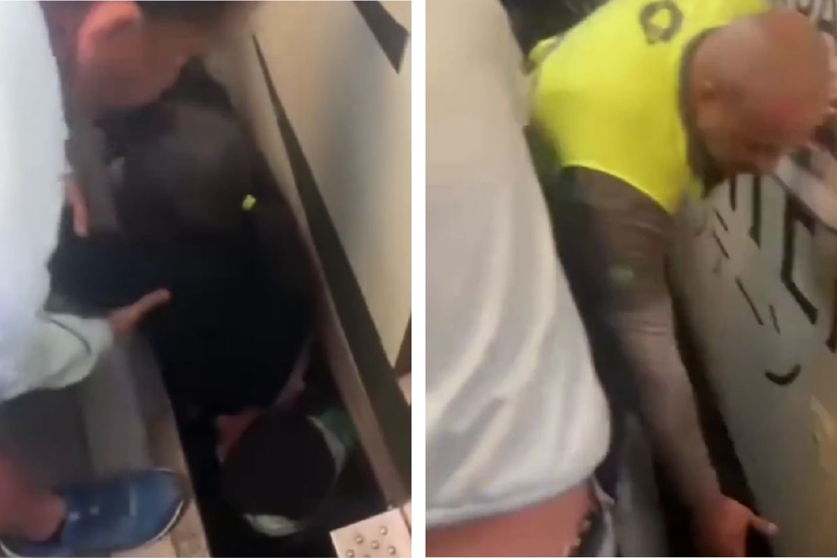Passageiros pularam no vão para ajudar no resgate da mulher que ficou presa entre o trem e a plataforma